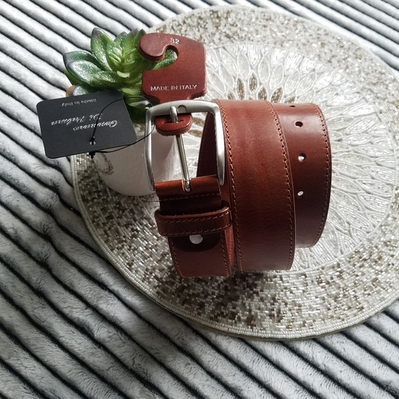 Genmaro Di Palma Accessories Genmaro Di Palma Italian Brown Leather Belt New 32 Poshmark